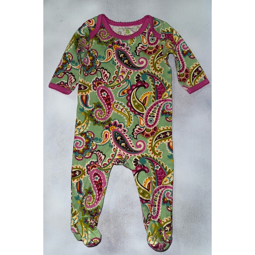 Vera Bradley One Piece Footed Paisley Sleeper Size 0-3 Mos Tutti Frutti